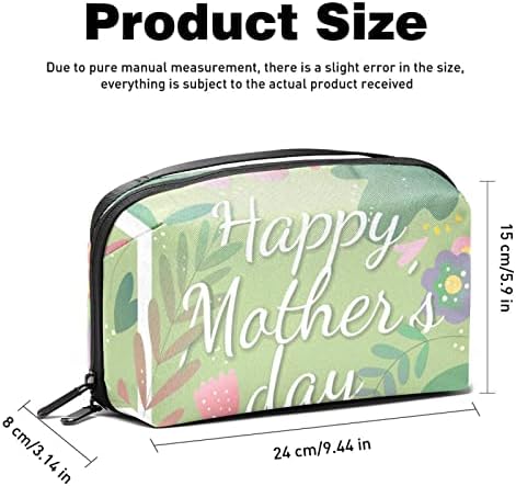 Carteira de bolsa de bolsa de viagem de caixa de transmissão de caixa de transmissão de gola USB Organizador de bolso zíper, dia das mães floral floral floral