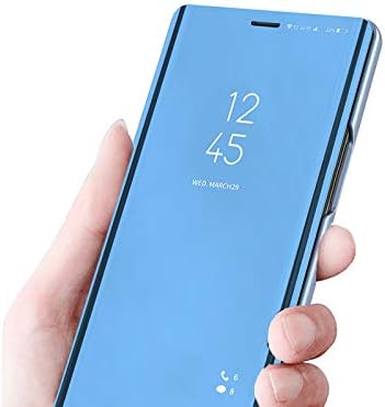 Lemaxelers Samsung Galaxy A52 5G Case Slim Mirror Design Vista clara Flip Bookstyle Ultra Slim Protecter Shell com capa protetora