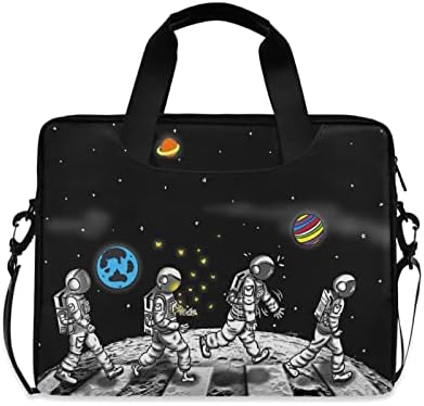 Espaço astronauta laptop bolsa de lapto 13 14 15,6 polegadas Bolsa de mensagens de laptop Crossbody Beiralcase para homens Mulheres