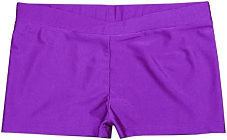 FreeBily Girls Cutt Slim Fit Yoga Cheer Volleyball Shorts quente