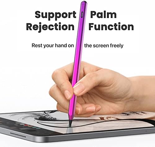 Azx ​​Stylus caneta para Apple iPad Pro lápis 5ª geração 12.9, iPad 10/9/8th/7th/6th, iPad Air 5th/4th/3ª geração, iPad Pro 6/5th/4th/3rd, iPad mini 6/5 Compatible2018-2022 Apple iPad