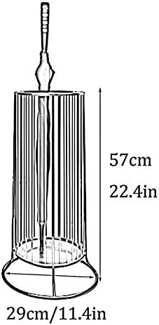 WXXGY Umbrella Stand Compact Metal Compact Compact grande capacidade de guarda-chuva estável e durável/branco11