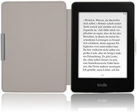 Case Kwmobile Compatível com Kindle Paperwhite - Caso PU E -Reader Tampa - seja feliz rosa/violeta/coral