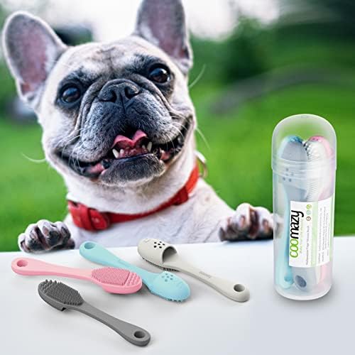 Coomazy Dog O dentes de dentes, kit de escovação de dentes de cã