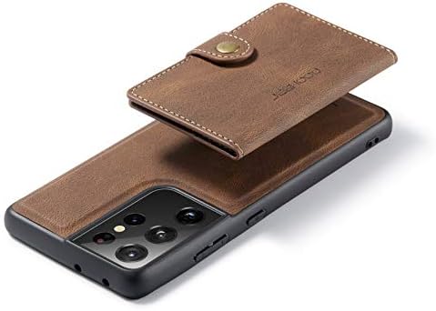 Caso SWP para Galaxy S21 Ultra, Caixa de carteira com titular de cartão de crédito magnético [Recurso do Kickstand] [slot de