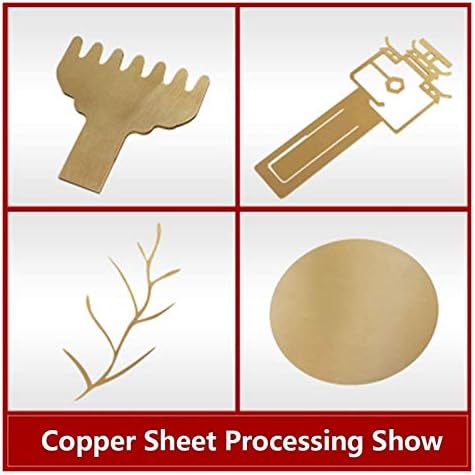 Placa de folha de metal de metal de chapas de cobre de Yiwango Metal é ideal para artesanato de espessura de restauração de cobre de esmalte de artesanato folhas de cobre
