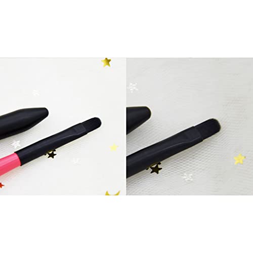 Conjunto de pincel de batom 3pcs Magiz de maquiagem Aplicador de batom Wand com capa Lip Lip Gloss Wand Smudge Brush