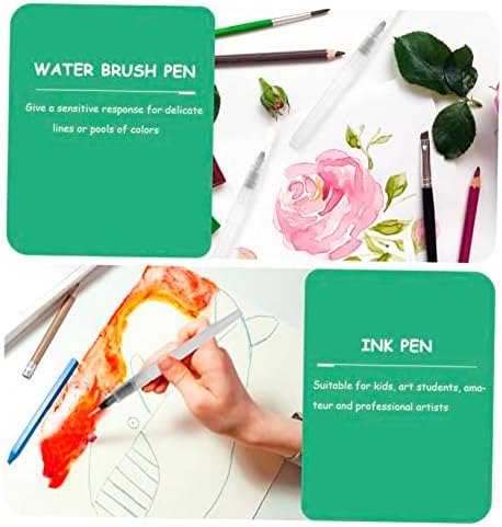 Operitacx 10pcs marcadores aquáticos para colorir tinta caneta gouache desenho lápis cor para tinta aquarela pontiaguda grande