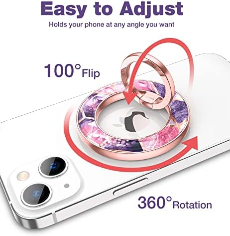 Suporte de telefone celular magnético Suritch Grip para iPhone 14/13/12, Kickstand ajustável para dobrar dedo para todos