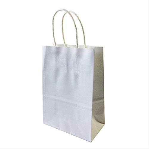 Alremo Huangxing - 10pcs/lote kraft paper saco com alças sacolas de presente para festas para feliz natal