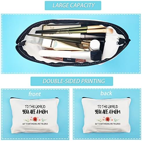 RyGuygum Gifts for Mom Travel Makeup Bag para mulheres Bolsas de cosméticas fofas Presentes de aniversário para mamãe Presente de presente do dia das mães para mamãe