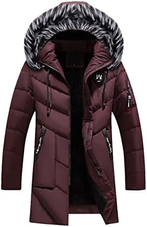 Jaqueta de mangas compridas masculina Autumn e Winter Pluxh Clowed Colle Solid Collar Colar masculino Casaco de caça de inverno