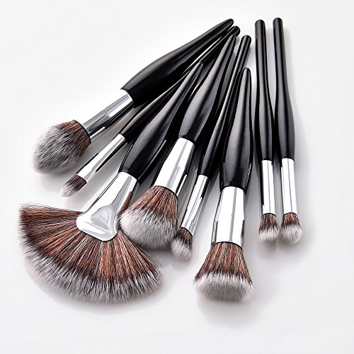 Fundação Pro Makeup Eyeliner Brush Powder Sheshadow Lip 8pcs Definir pincel de pincel de escova de maquiagem para vaidade