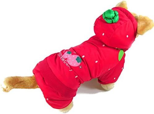 Smalllee_lucky_store xy000133-l pequeno cão de capa de casaco de moletom de cachorro, vermelho, grande, grande
