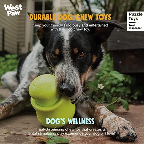 West Paw Zogoflex Toppl Treat Dispensing Dog Toy Bundle - Toys de mastigar interativos para cães - Toy de cachorro para