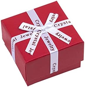 Caixa de papel de jóias grossas para jóias Presente de tampa com papelão de algodão e caixa de jóias de caixa de joalheria