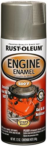 Rust-Oleum 248949, alumínio, 12 oz, tinta spray de esmalte do motor automotivo, 11 onças, 11 fl oz