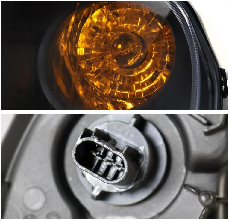 ZMAUTOPARTS SUBSTITUIÇÃO FEXTOS BLACK FACTINGS com luzes DRL de LED brancas de 6,25 para 2006-2011 Chevy HHR