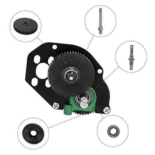 Motor Woaeiuos RC 050 50t Motor escovado com caixa de engrenagens de transmissão de liga de alumínio para axi -scx24 axi00002