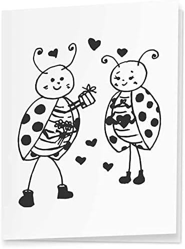 Azeeda 4 x 'Love Bugs' Tags/etiquetas