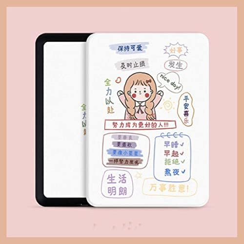 Kindle Case 10th Generation 2019 - capa de couro PU durável e esbelta, ajuste 6 '' Kindle, Girl Girl