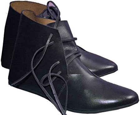 AllBestStuff Medieval Leather Shoes Tornozelo Boot Renascença