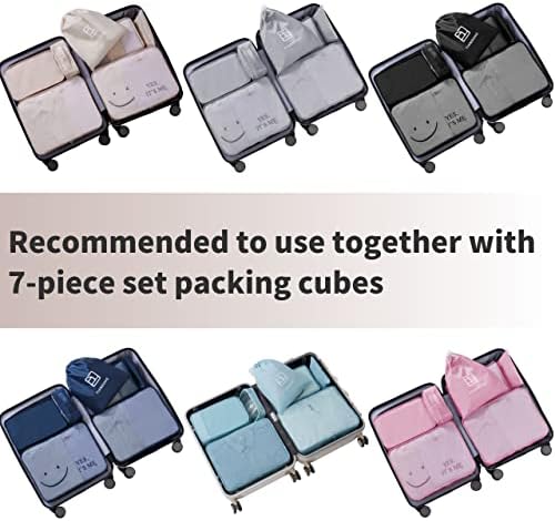 Tianzong Travel Shoe Bag com alça segura 2 pares de sapatos, cubos de embalagem de sapatos para viagem