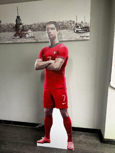 Cristiano Ronaldo Modelo de plástico de corte em tamanho real