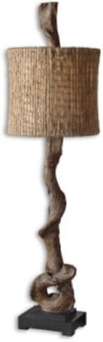 Eco Chic Natural Rustic Rusticwood Accent Table Lamp Par
