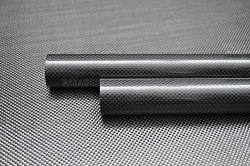 5mm od x 3mm ID x 500mm de rolo embrulhado Tubo de fibra de carbono 3k / tubulação webest