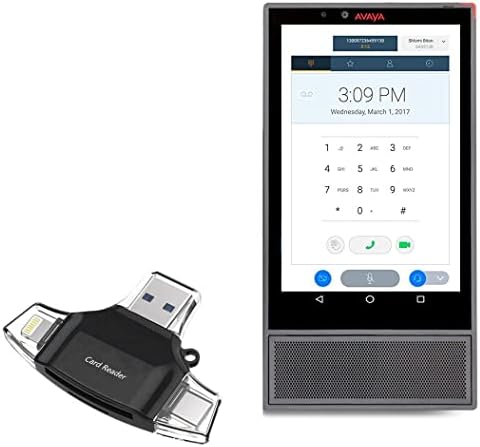 Boxwave gadget Smart Compatível com Avaya K175 - AllReader SD Card Reader, MicroSD Card Reader SD Compact USB para Avaya