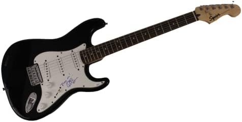 Conan O'Brien assinou autógrafo em tamanho grande Black Fender Stratocaster Guitar Wince W/James Spence JSA Autenticação - Team