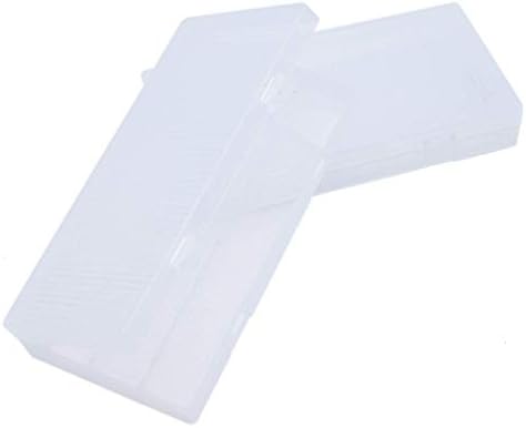 Onwon 2 pacote 8 célula 18650 Caixa de armazenamento de bateria de plástico com gancho de gancho Transparente transparente Clear Plastic
