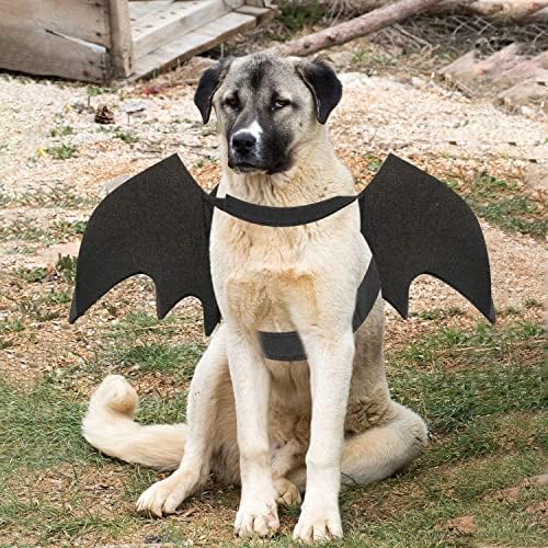Fantasia de morcego para cães, fantasia de pet -tear asas de pet asas de morcego de cosplay cães de vestido de cachorro para festa