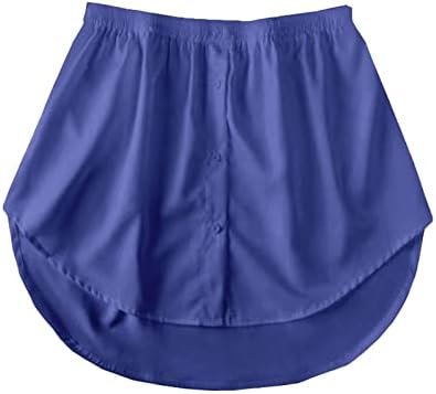 Extensores de camisa para mulheres em camadas em camadas de primeira linha inferior Mini -saia Mini -saia Camisas