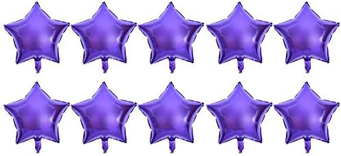 Balões de alumínio em forma de estrela chiciris, balões de estrela colorida de 10 polegadas, balões de alumínio da estrela