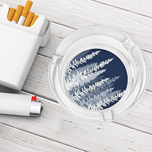 Cinzelos para cigarros Pinheiro pinheiro bandeja de cinzas de cinzas de vidro fumante de cinzas para a mesa de escritório