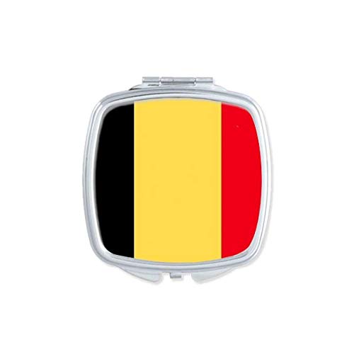 Belgium National Flag Europe Country Mirror Portátil Compact Pocket Maquia