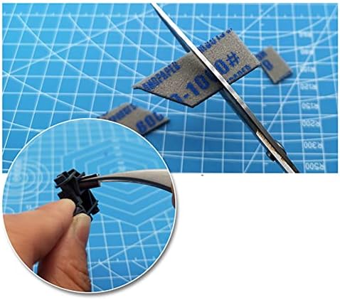 Mookeenona 10* Toolas de moagem de lixa de esponja durável Ferramenta de polimento de superfície para Gundam Model Model