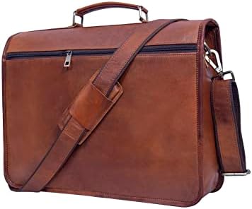 Bolsa de mensageiro de couro para homens e mulheres pastelas vintage safel de couro para laptop de laptop para escritório