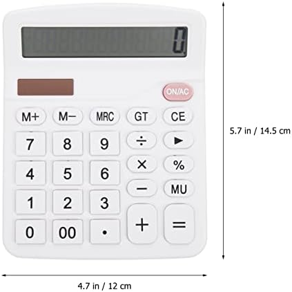 Calculadora Básica de Tofficu 12 Digits Calculadora de Desktop com LCD Exibir calculadora de bolso pequeno portátil