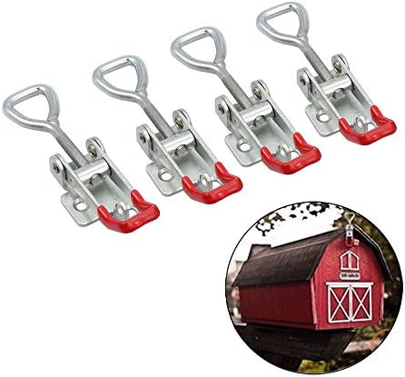 Tanice 4pcs CLAMPA AJUSTÁVEL Ajustável 180kg 400 libras de capacidade Hasp Hasp Cramp Aço trava de captura de clipe de trava