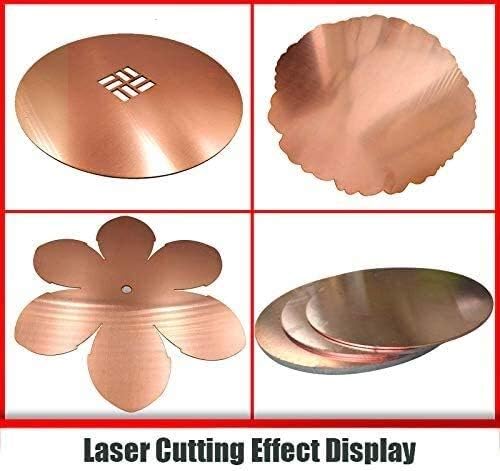Lucknight Copper Disc folha de disco redonda Circular Placa de junta Circular H62 Cobre CNC Metalhas de metalworking Matérias