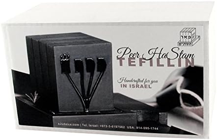 Kosher Tefillin Peshutim para a versão de Sefaradi, de Israel, com uma bolsa grátis por Peer Hastam