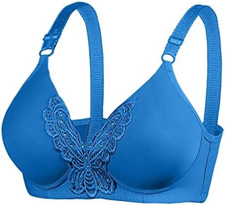 Skin Tone Bra sem aço Anel de aço Mulheres finas sutiã cor sólida decoração bordada respirável reúne roupas íntimas