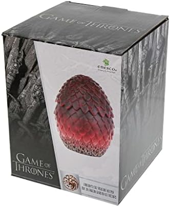 Departamento 56 Game Of Thrones Drogon's Ovo's Keetake Holder Tinket Box, 4,92 polegadas, vermelho