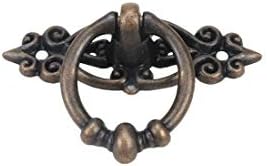 Gabinete de anel de geesatis Pull Knobs Manças de móveis de estilo vintage para decoração de porta de armário de gaveta, bronze