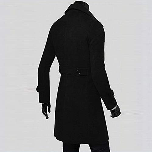 Casacos de inverno ymosrh mass homens magros e elegantes casaco de trincheira com casaco comprido com casaco comprido