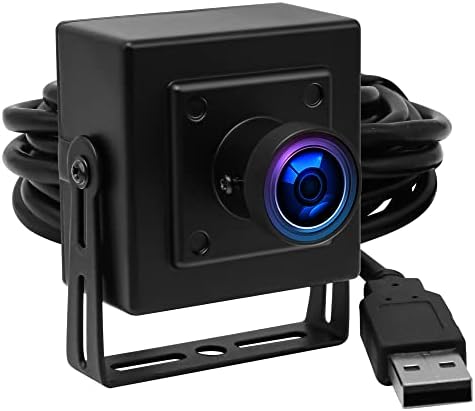 Câmera Elp 4K Câmera de 3,6 mm Mini Câmera USB com webcam HD 3840x2160 para Mac/Windows/Linux/Raspberry Pi Camera