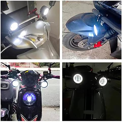 Luzes de nevoeiro LED de motocicletas NWPangu, 3 polegadas de moto redondo de 20w acionando lâmpadas auxiliares de 12V 24V